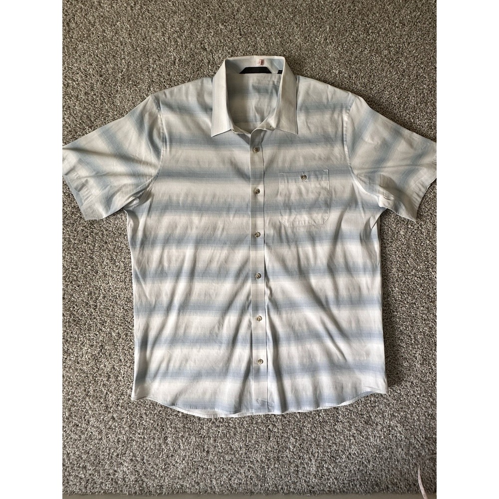 Travis Mathew Large Champion Choice Button Up Golf Shirt EUC!